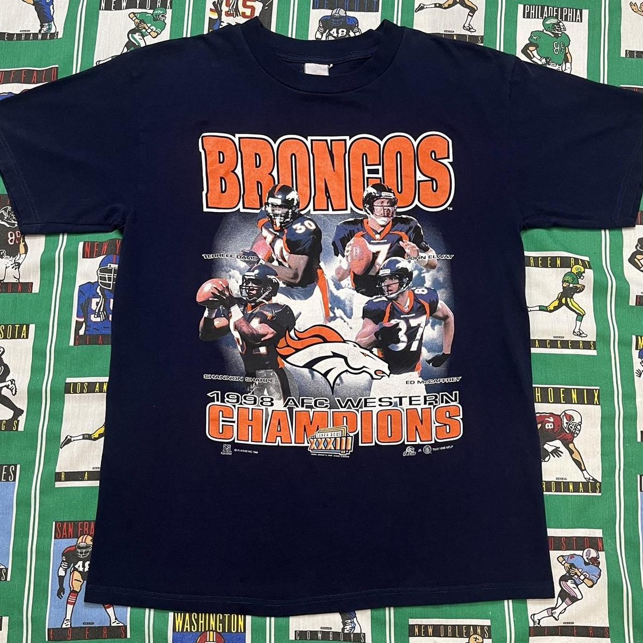 Denver Broncos Shirt Youth Large Orange Super Bowl Champions NFL Football  Boys