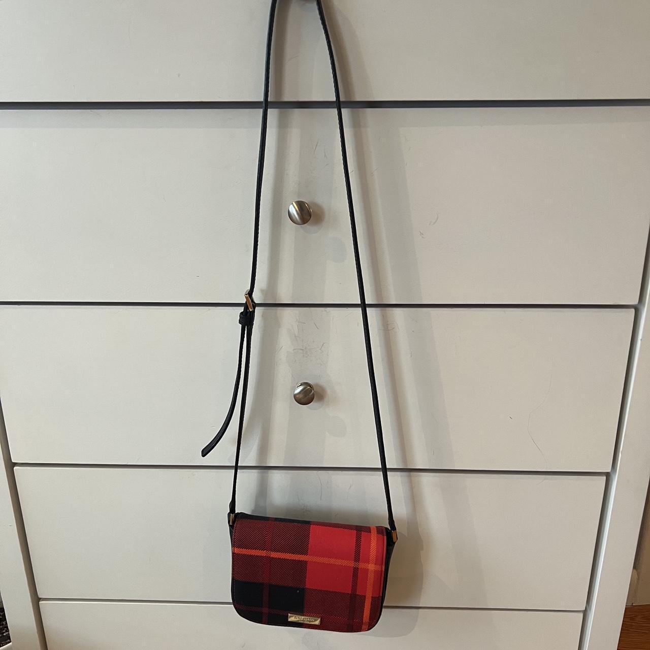 Red & Black Plaid Purse! In very good condition, - Depop