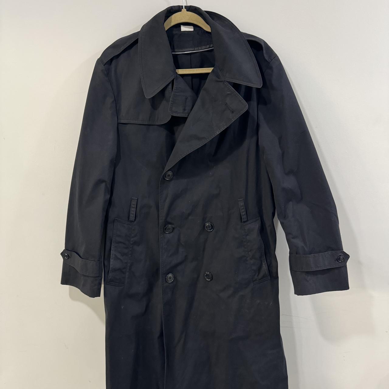 TRENCH COAT #vintage #black #trench #coat - Depop