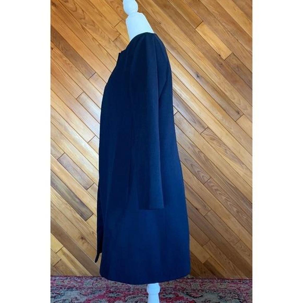 コート SAINT LAURENT Navy Blue Wool Oversize Coat SAINT LAURENT Belted Wool-Blend Jersey Coat in Navy | endource