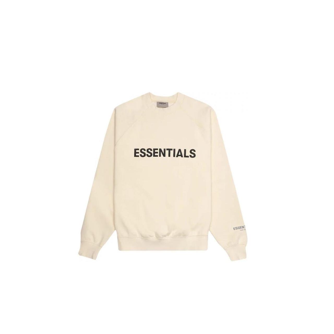 Essentials on sale cream sweatshirt