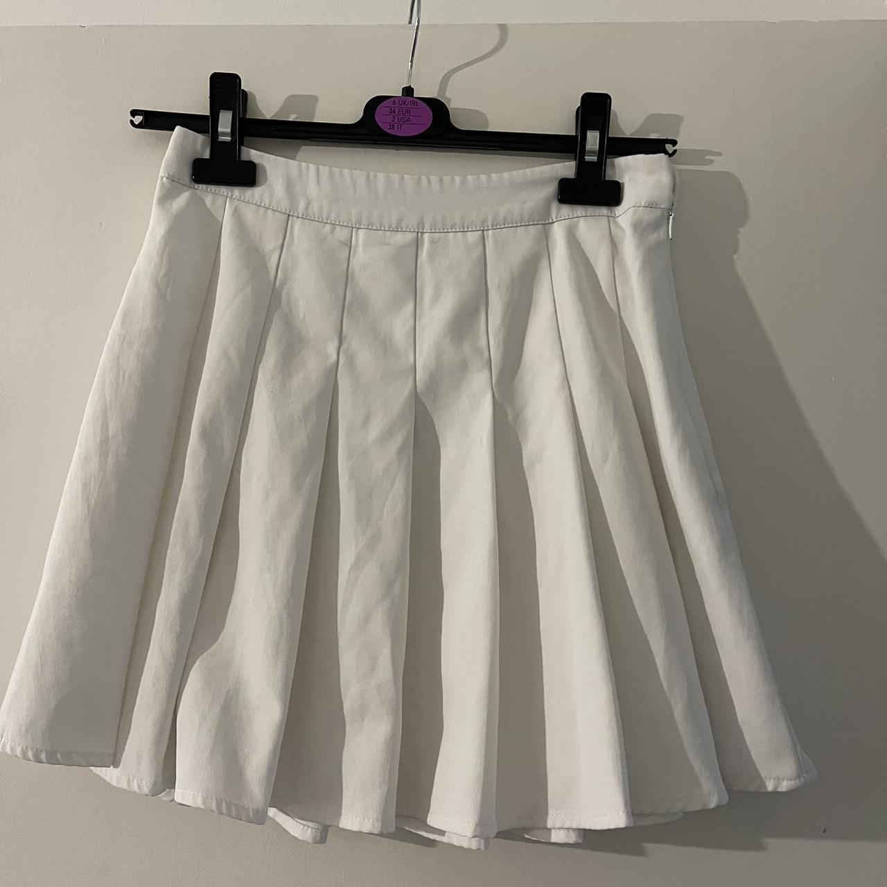 White tennis skirt - Depop
