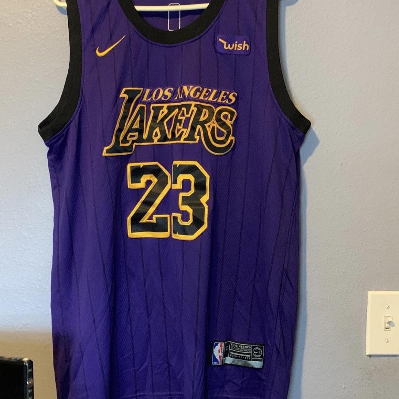 LeBron James #23 Lakers Nike T-Shirt Jersey Size: - Depop