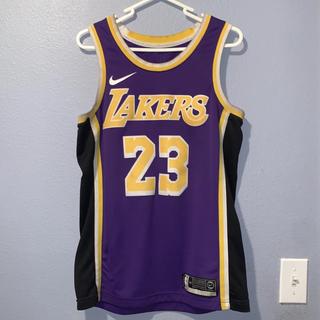 LeBron James #23 Lakers Nike T-Shirt Jersey Size: - Depop