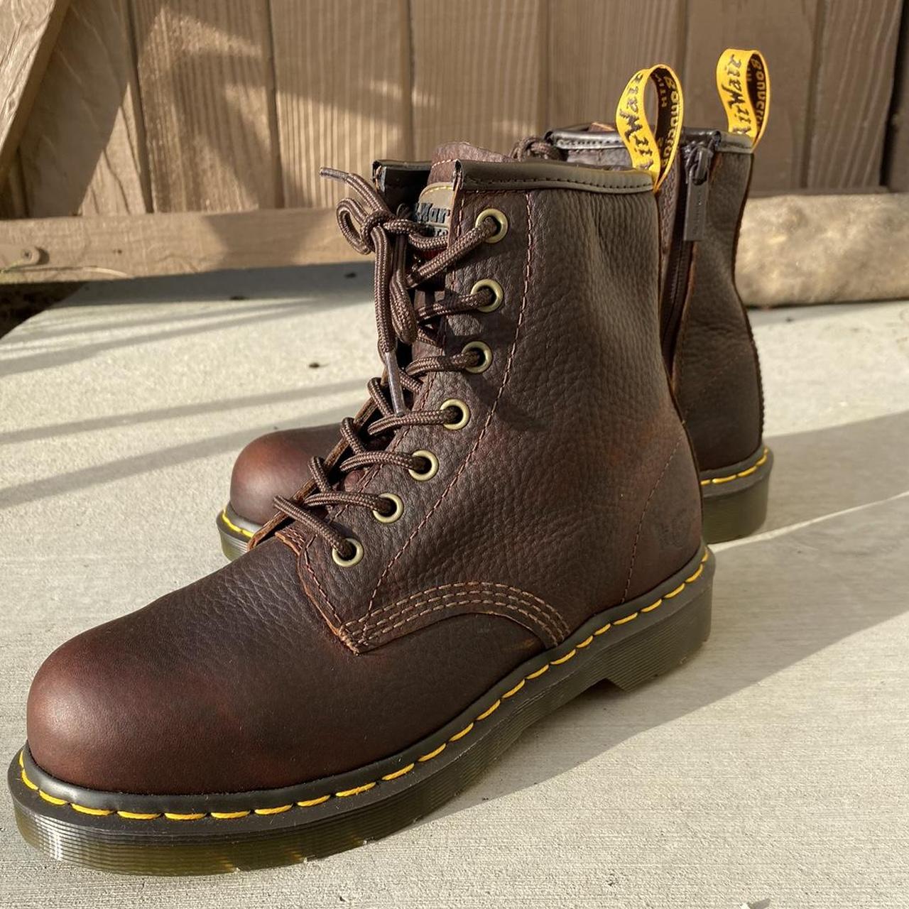 Brand New Doc Martens Industrial boots with steel... - Depop
