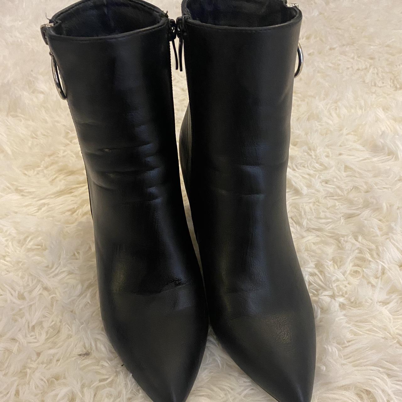 Women's Black and Silver Boots | Depop