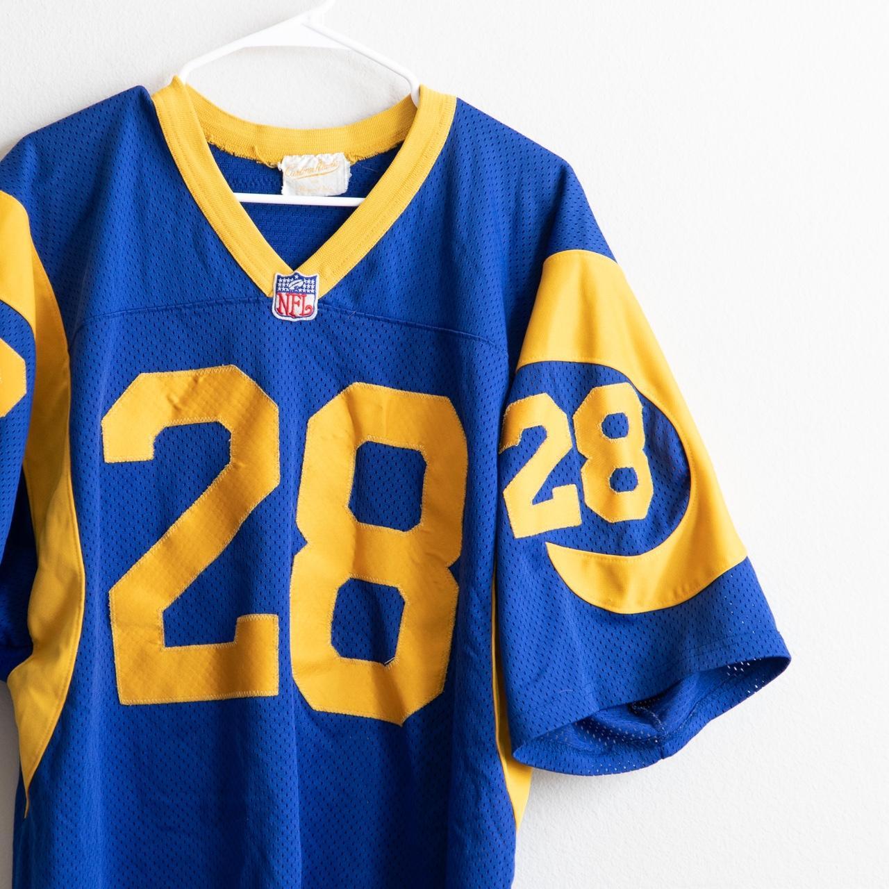 Mitchell & Ness Marshall Faulk Rams #28 Super Bowl  - Depop