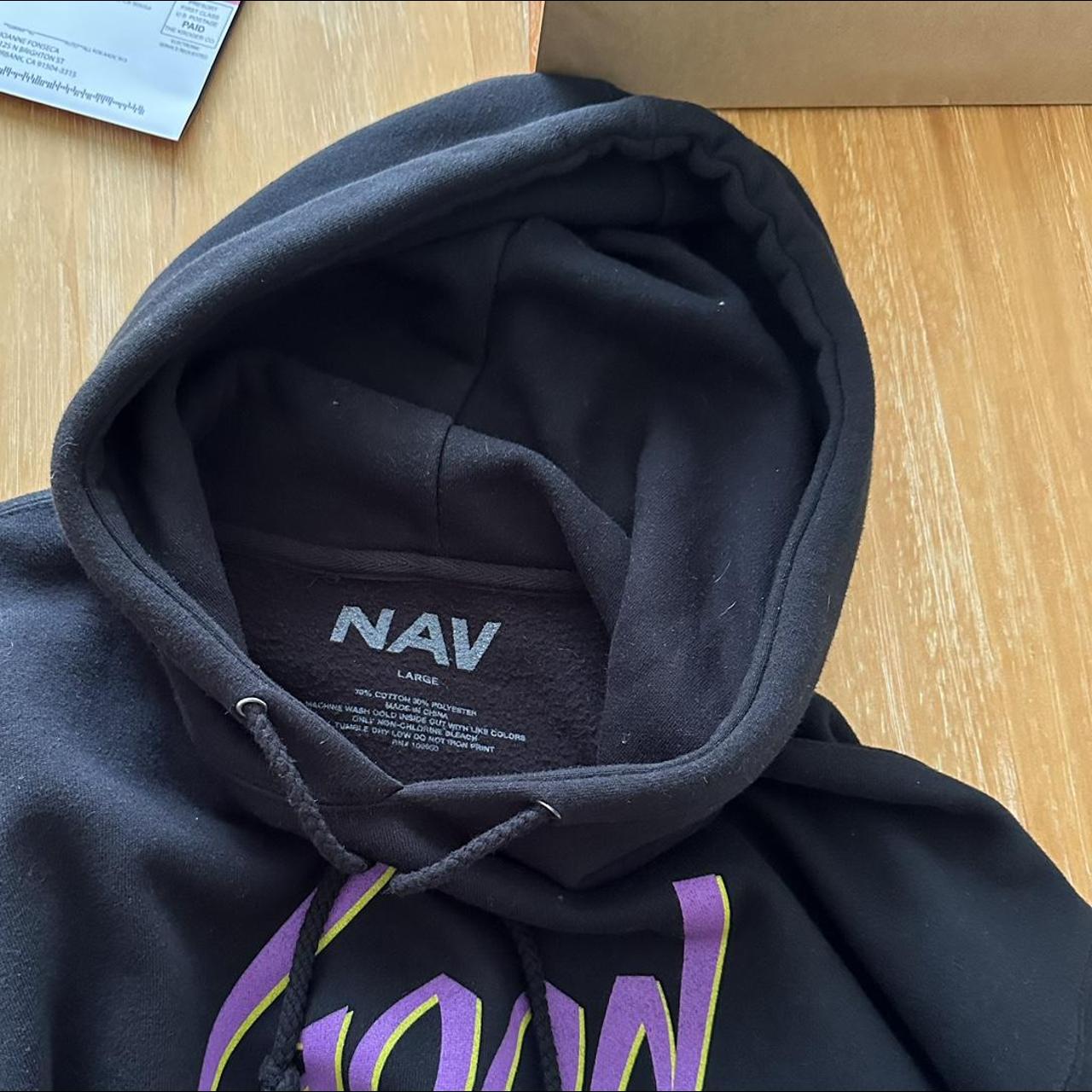 NAV x Vlone Doves Hoodie This black Nav Hoodie was Depop