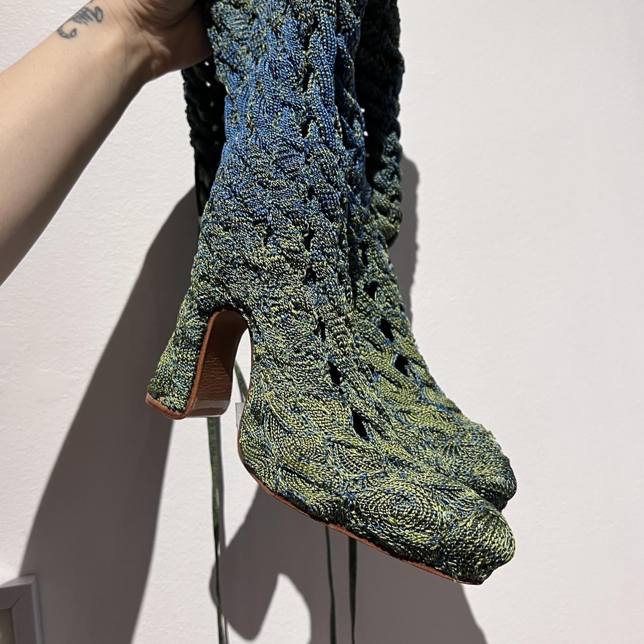 Isa Boulder SSENSE Exclusive Blue & Green Spiral | Depop