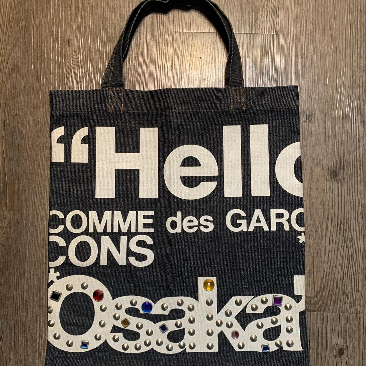 Vintage Comme des garcon Hello Osaka denim tote