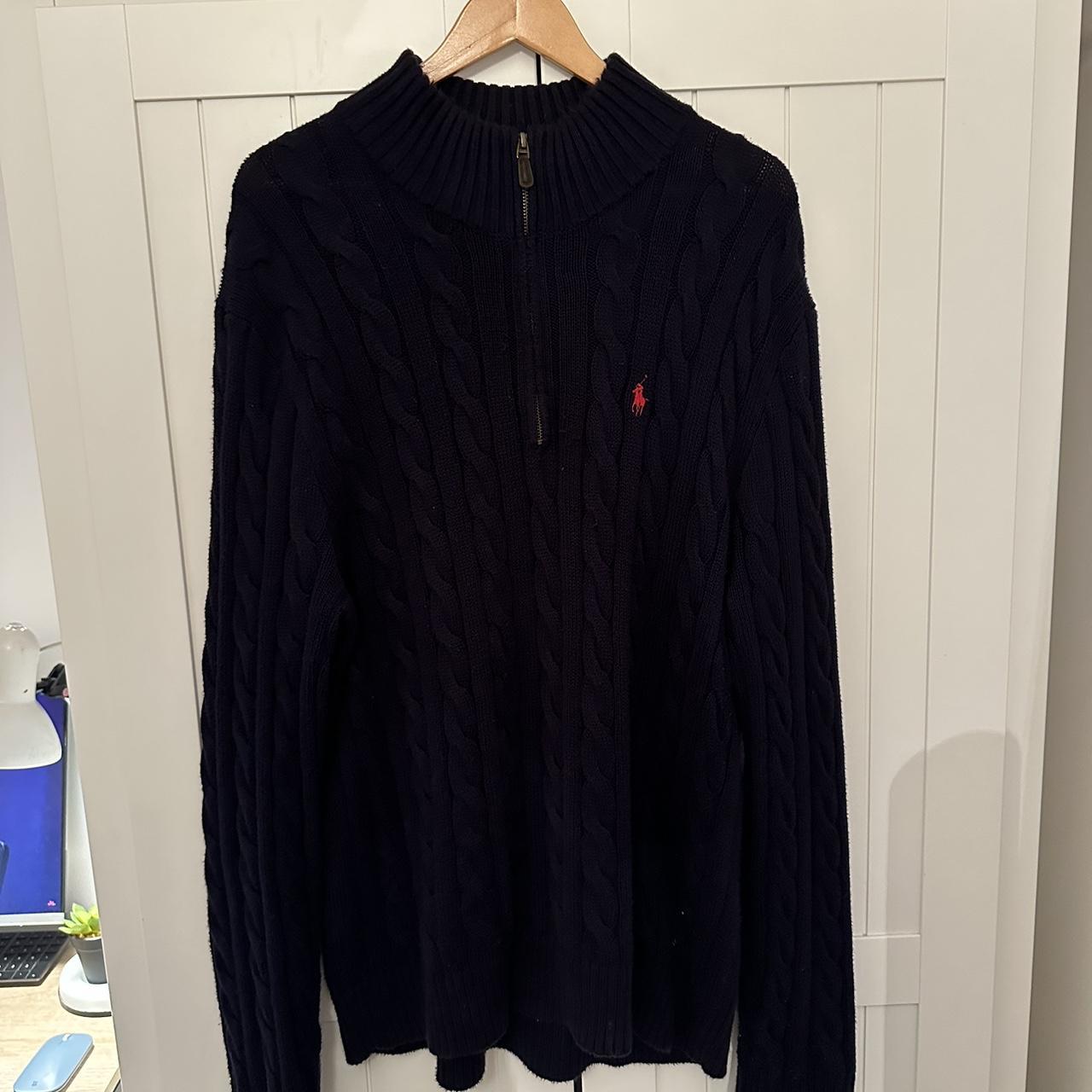 Polo Ralph Lauren Men's Roving Cotton Half Zip... - Depop