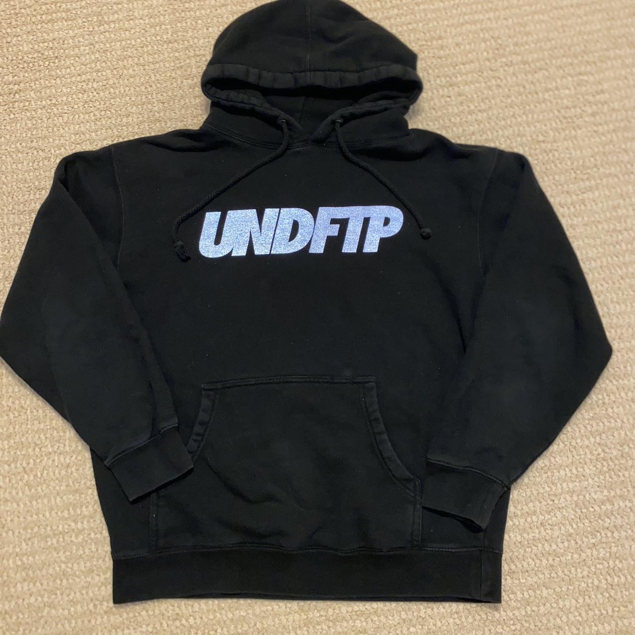 Undefeated x FTP Reflective Logo Hoodie , Black...