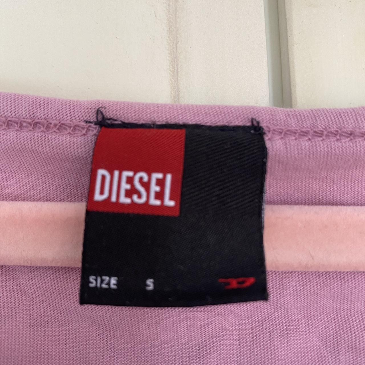  pink diesel top diesel size small open to... Depop