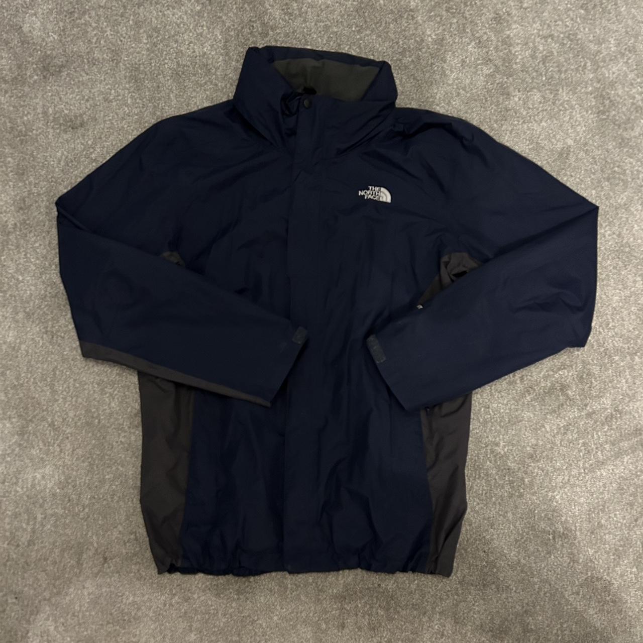 Mens North Face HyVent Waterproof Navy/Black Coat... - Depop