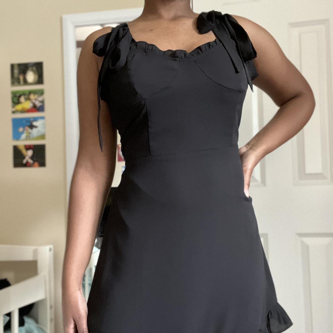 black mini dress🐈‍⬛ from forever 21 size large, very... Depop