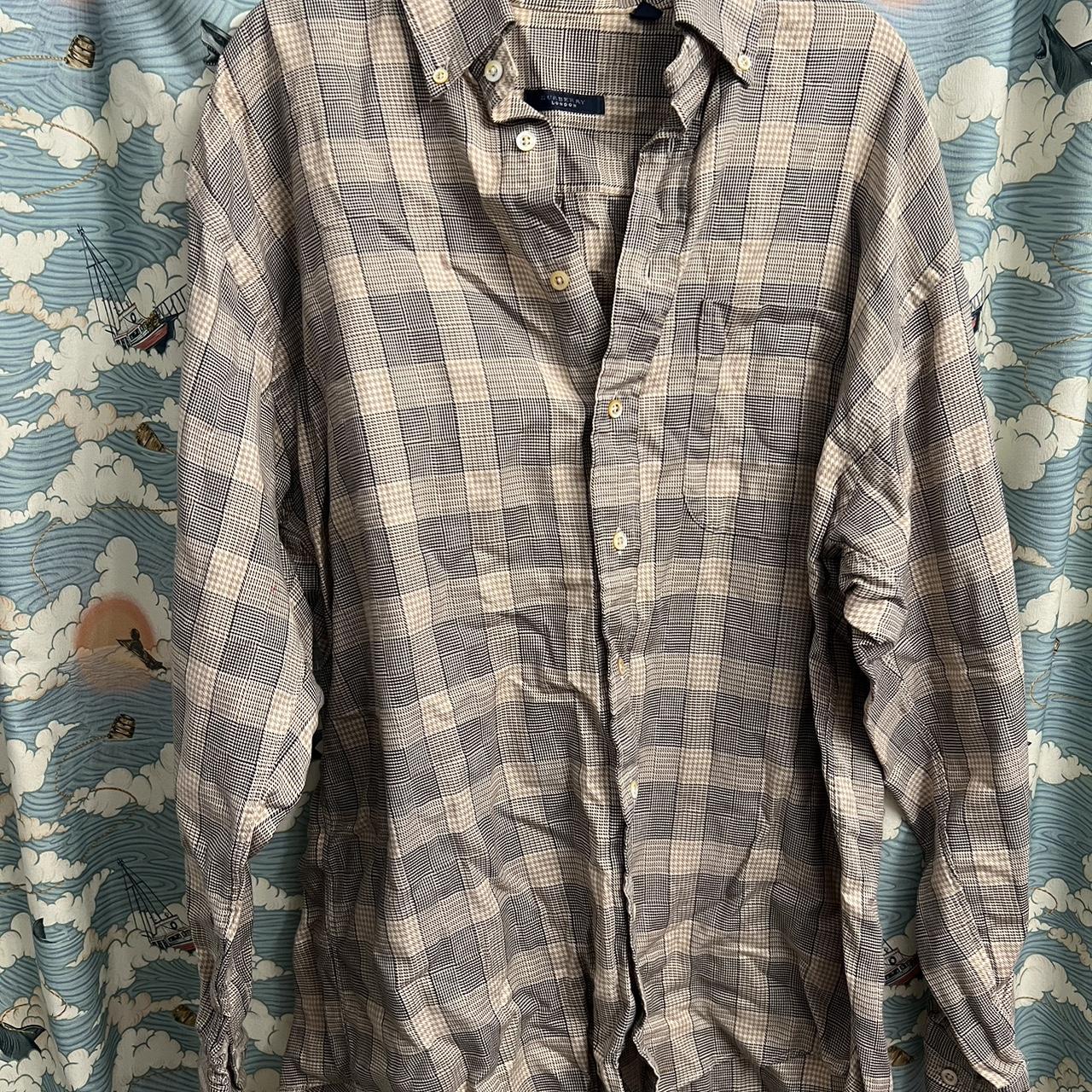 Vintage Burberry USA made 100 cotton long sleeve. Depop