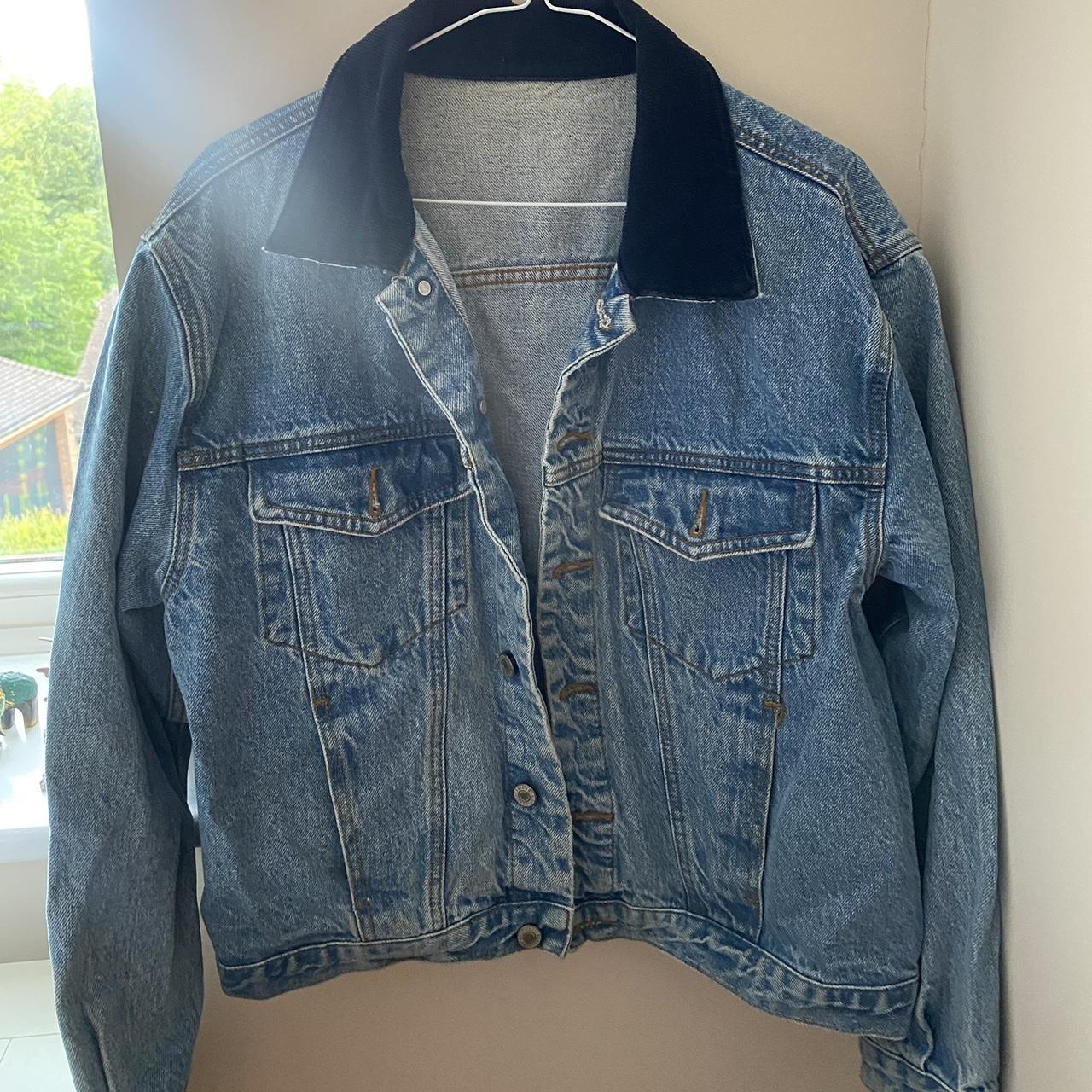 denim brandy melville jacket in perfect condition... - Depop