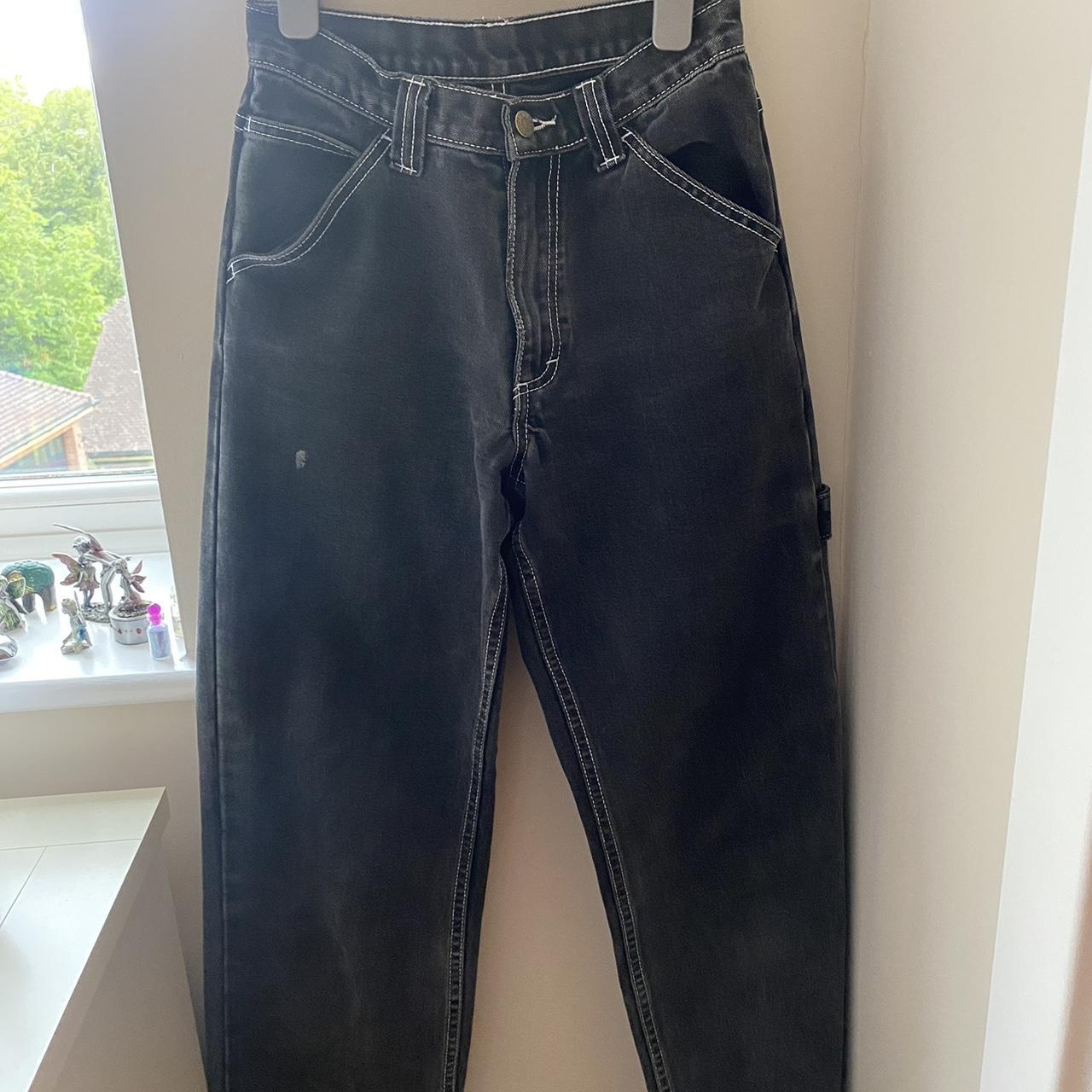 black carpenter brandy melville jeans ! soooo nice... - Depop