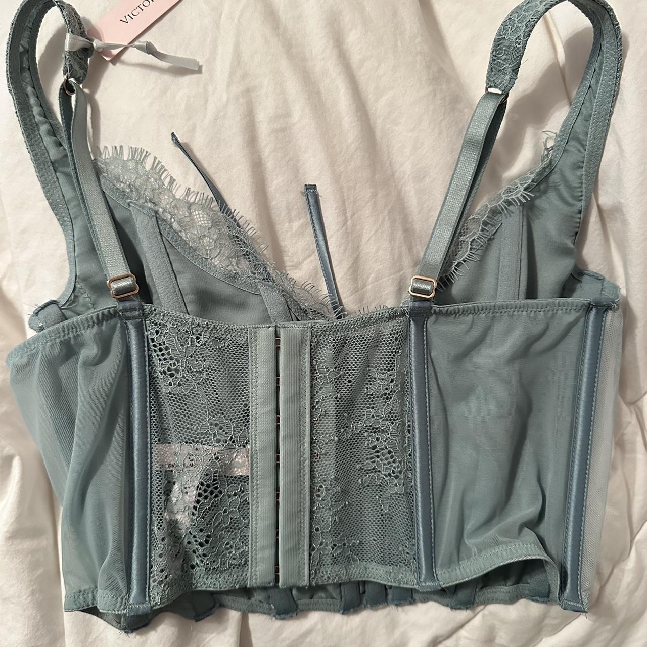 Victoria's Secret Women's Green Corset Depop