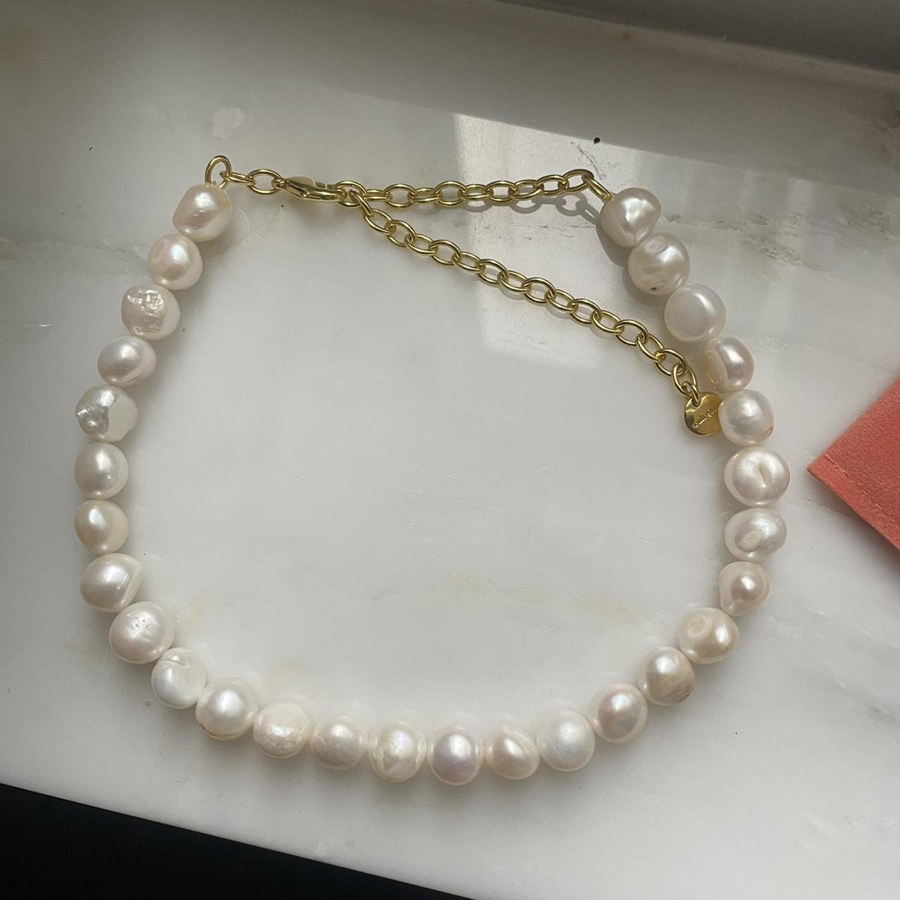 Cult Gaia Pearl Necklace Made With Real Freshwater Depop