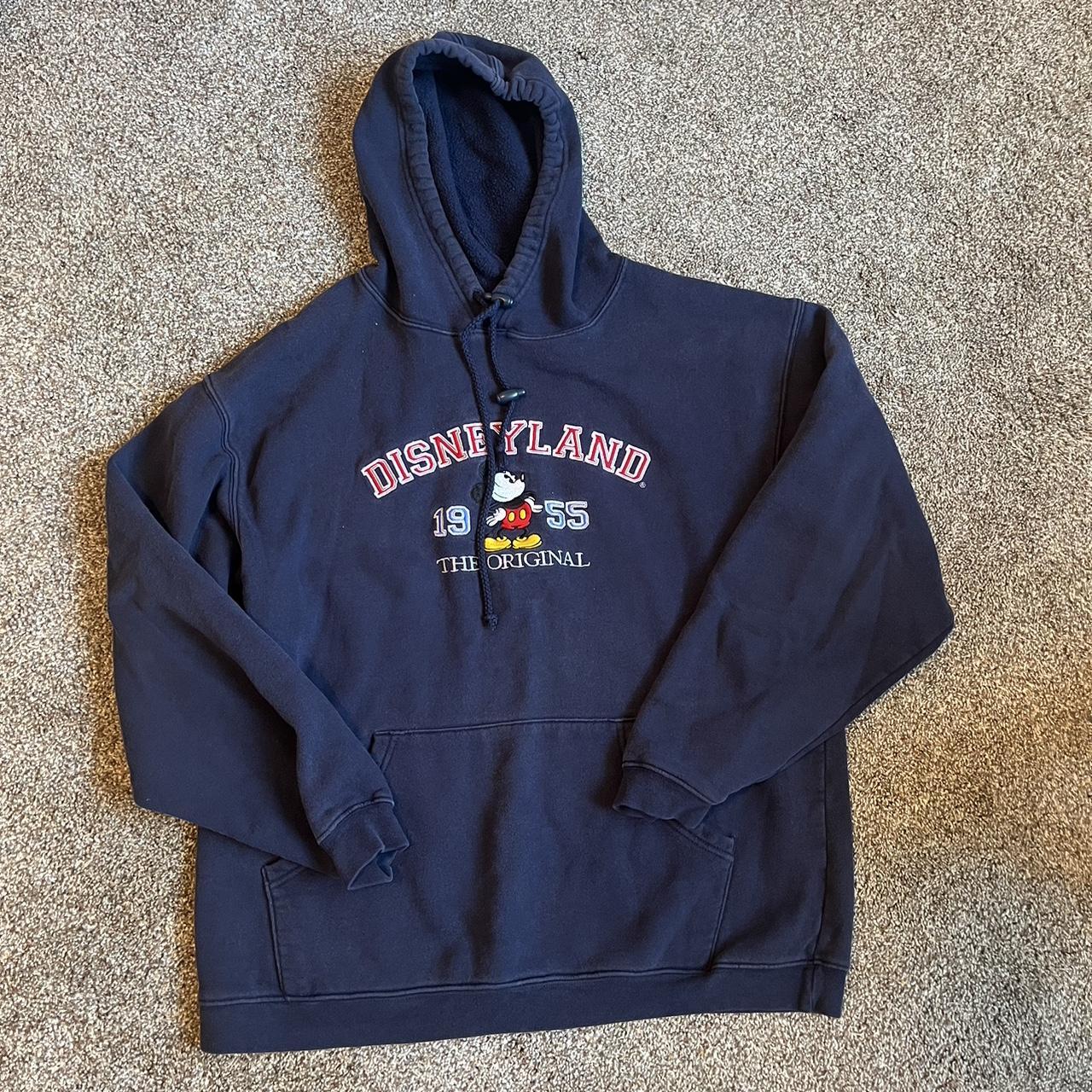 Vintage Disneyland navy hoodie 💙 -size medium -still... - Depop