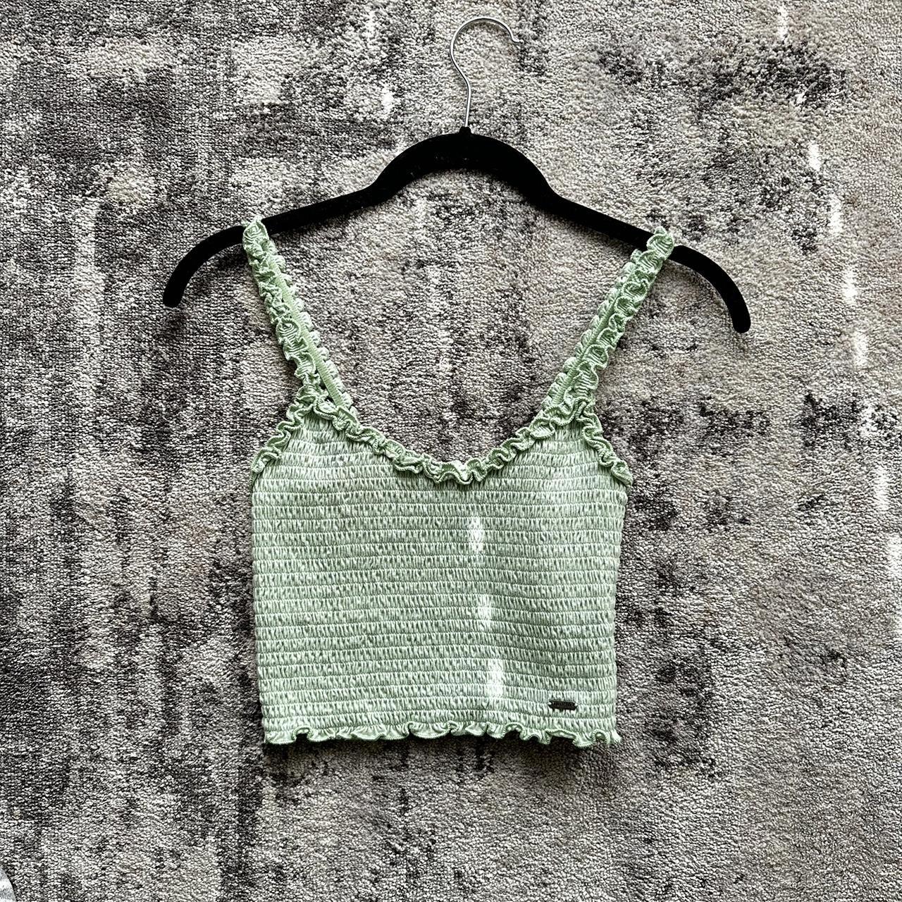 Hollister Co. Women's Green Croptop Depop