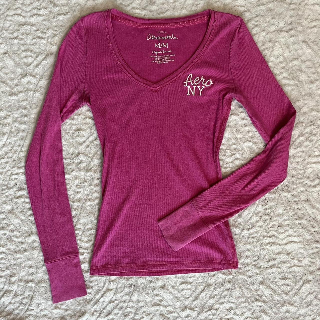 Aeropostale Women's Pink Shirt | Depop