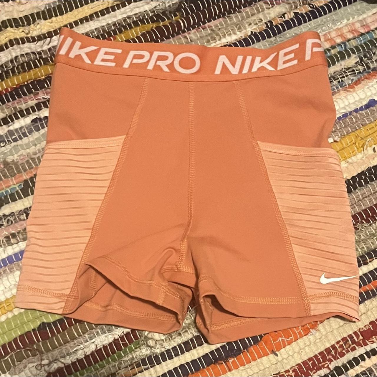 XS Salmon colored Nike Pro Women’s Excellent... - Depop