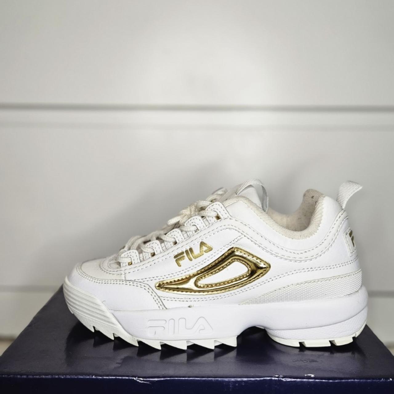 Fila gold and white on sale