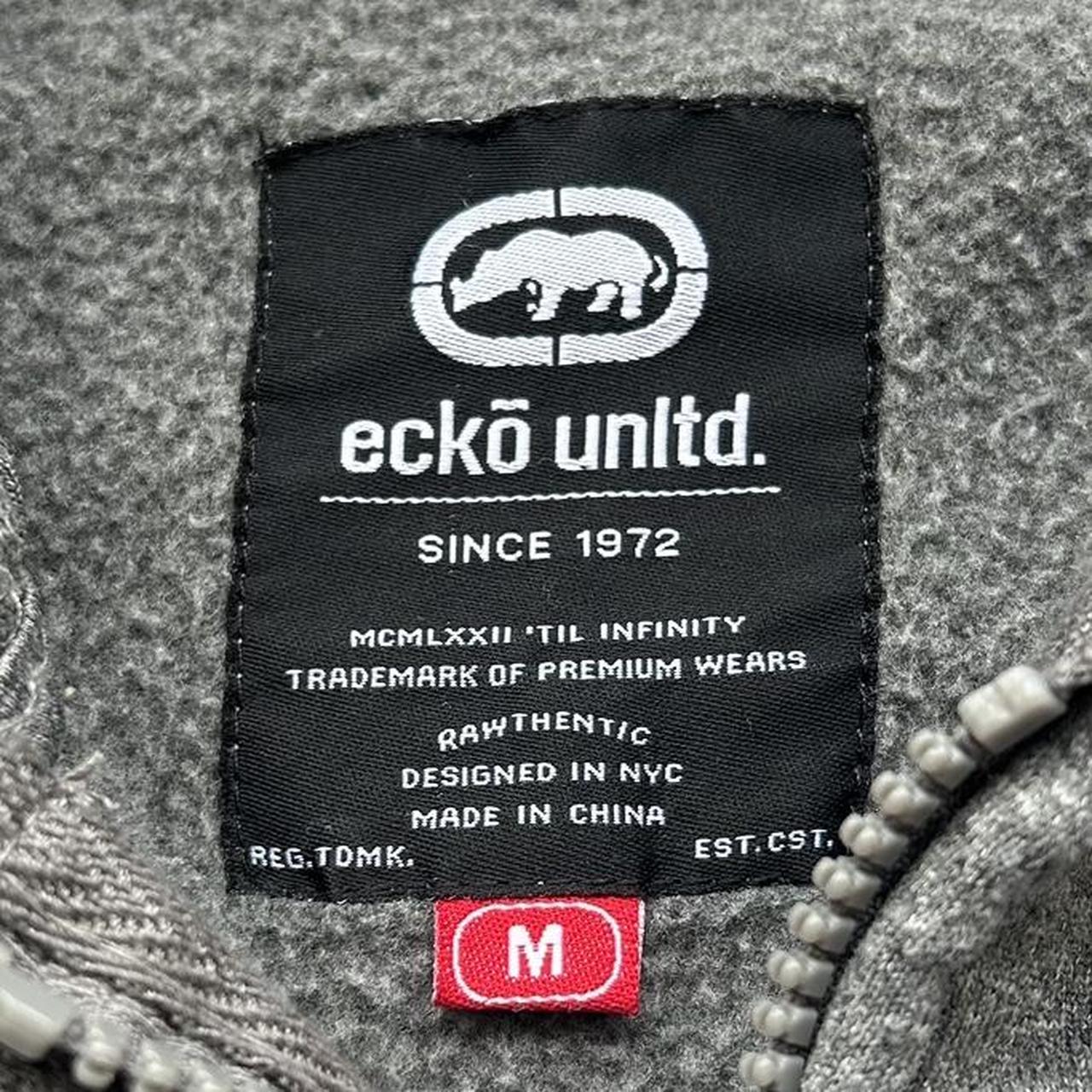 Cyber Y2K Ecko Unlimited full zip hoodie 100%... - Depop