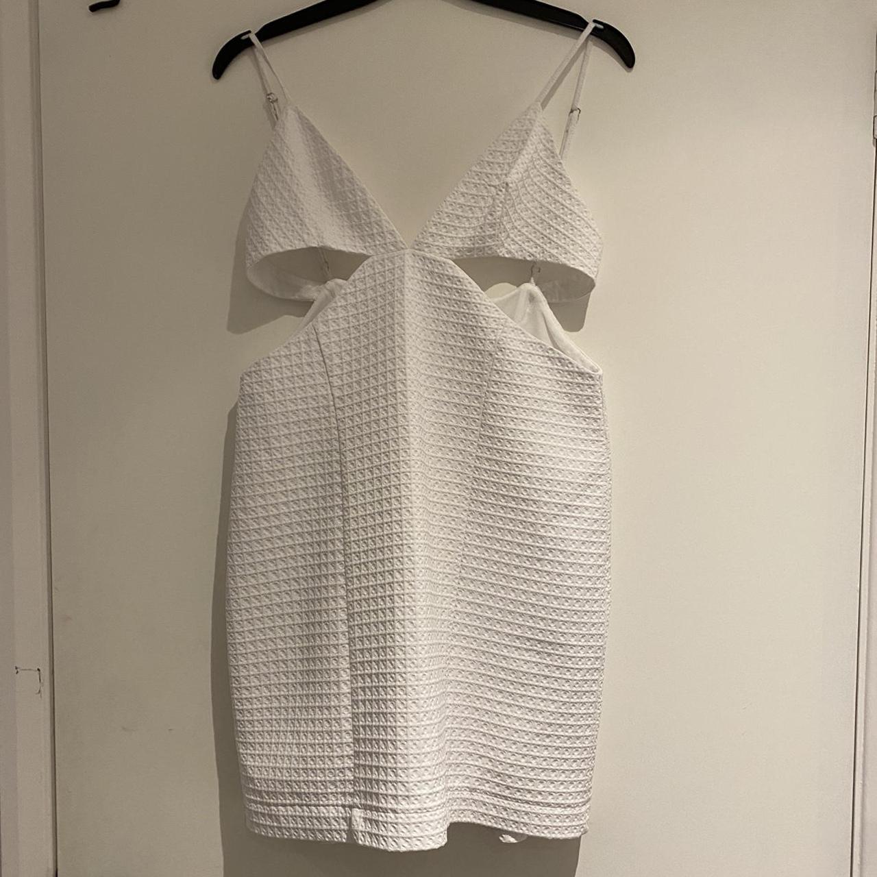 Cute white going out dress from Zara- size medium... - Depop