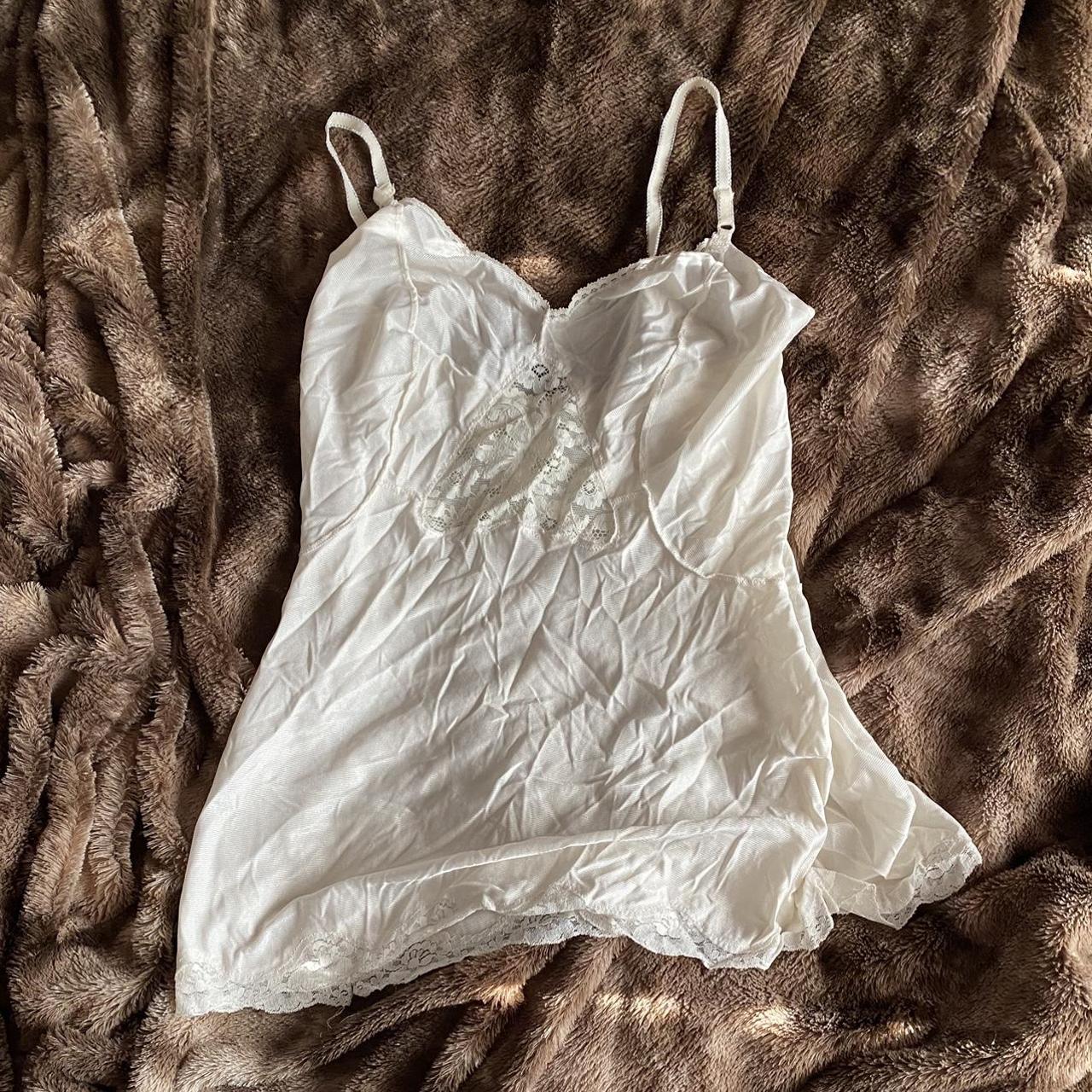 Cute white shirt SMALL - slight stain on INSIDE of... - Depop