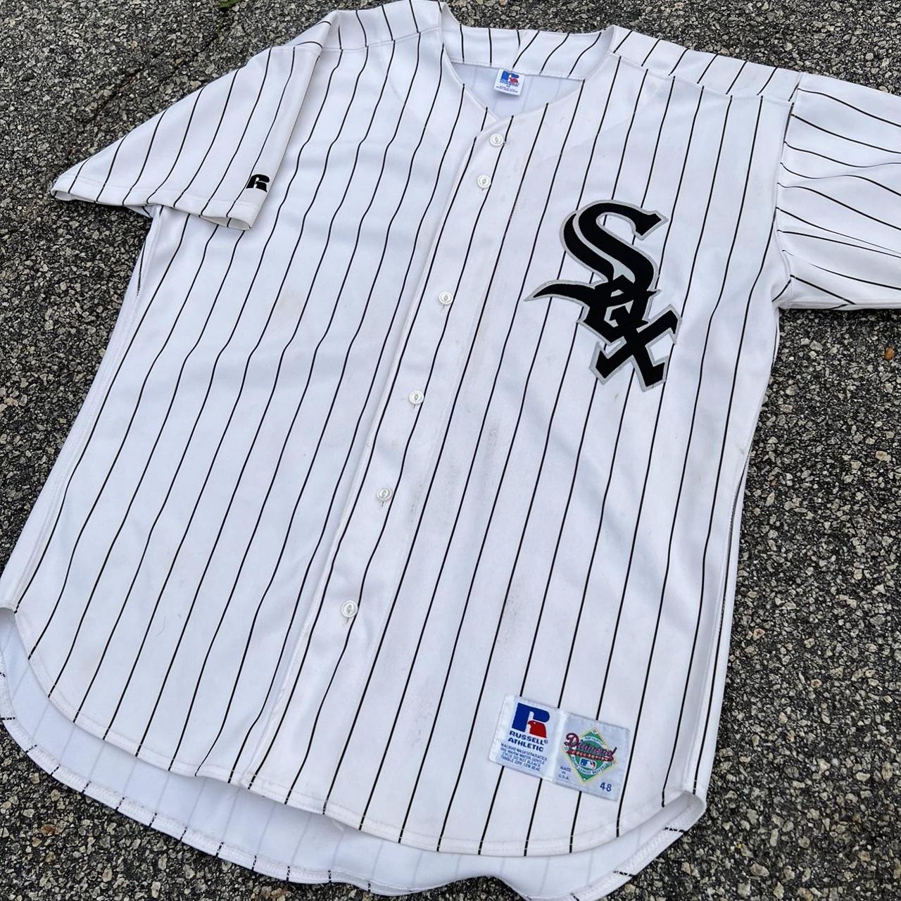 Vintage White Sox Jersey. Vintage Russell Athletic - Depop