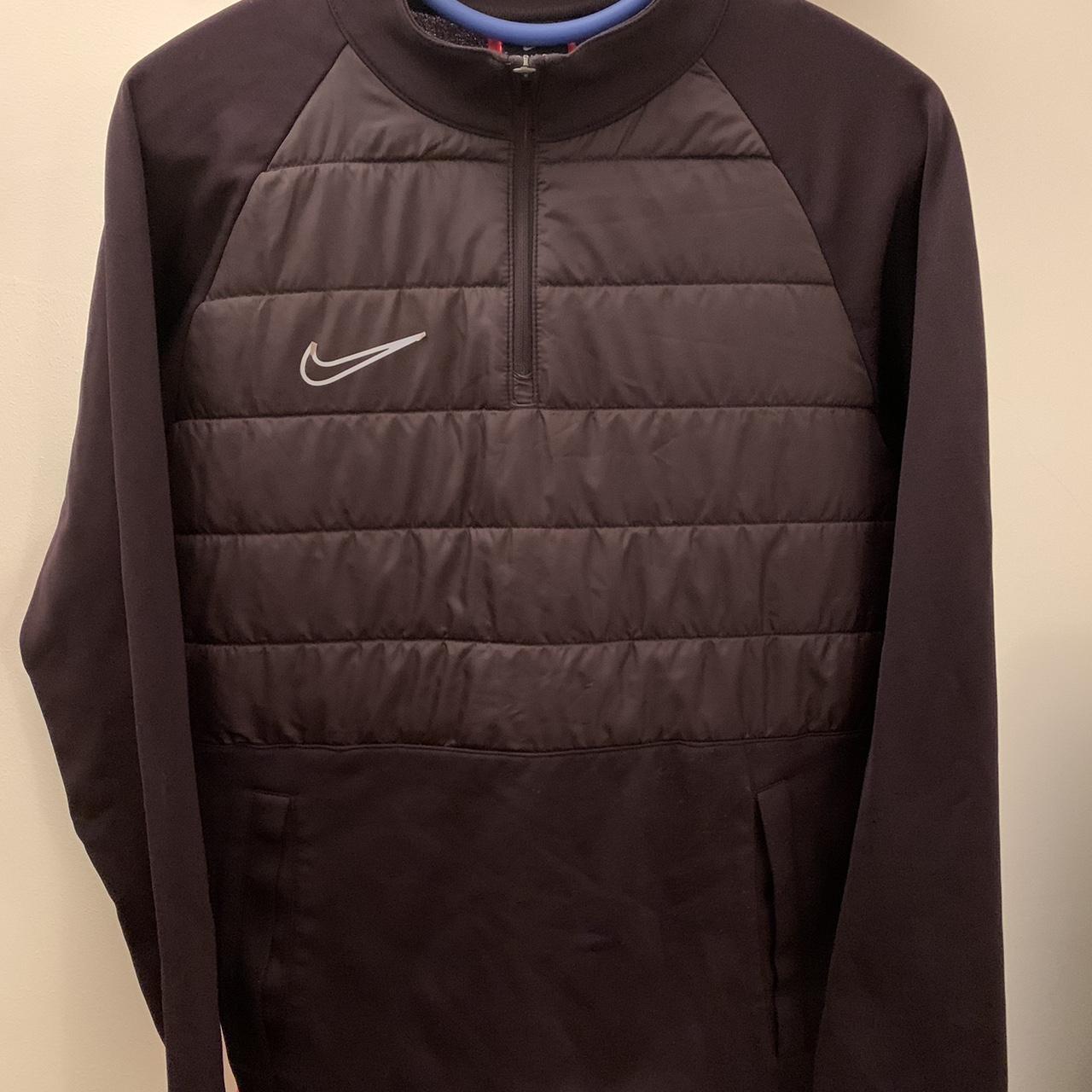 mens nike academy half zip