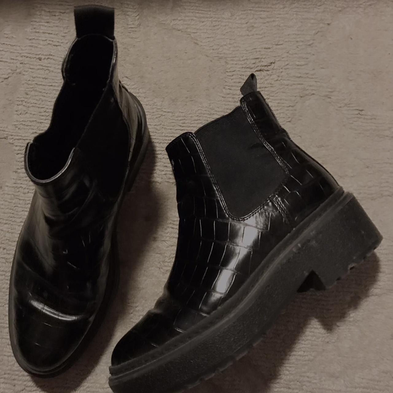 snakeskin chelsea boots mens
