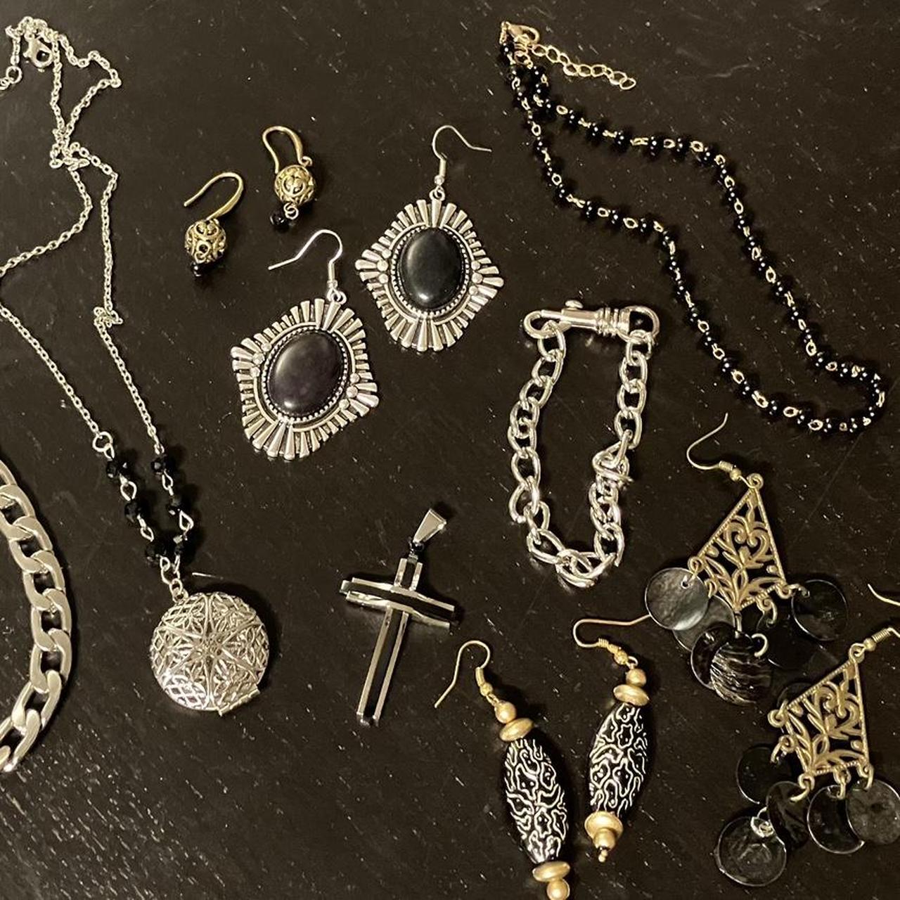 Goth junk Jewelry bundle - Depop