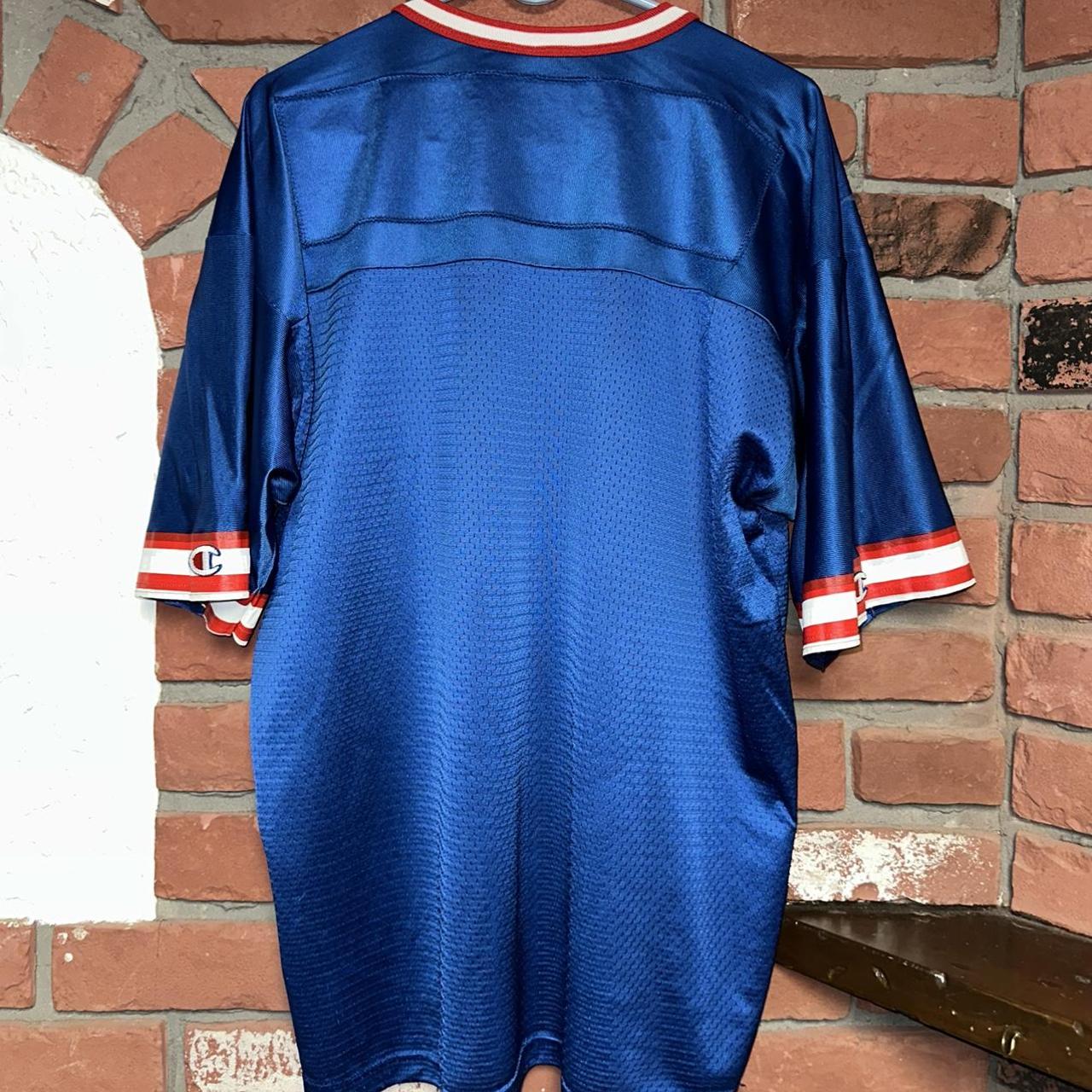 Vintage Champion Bills Blank football jersey - Depop