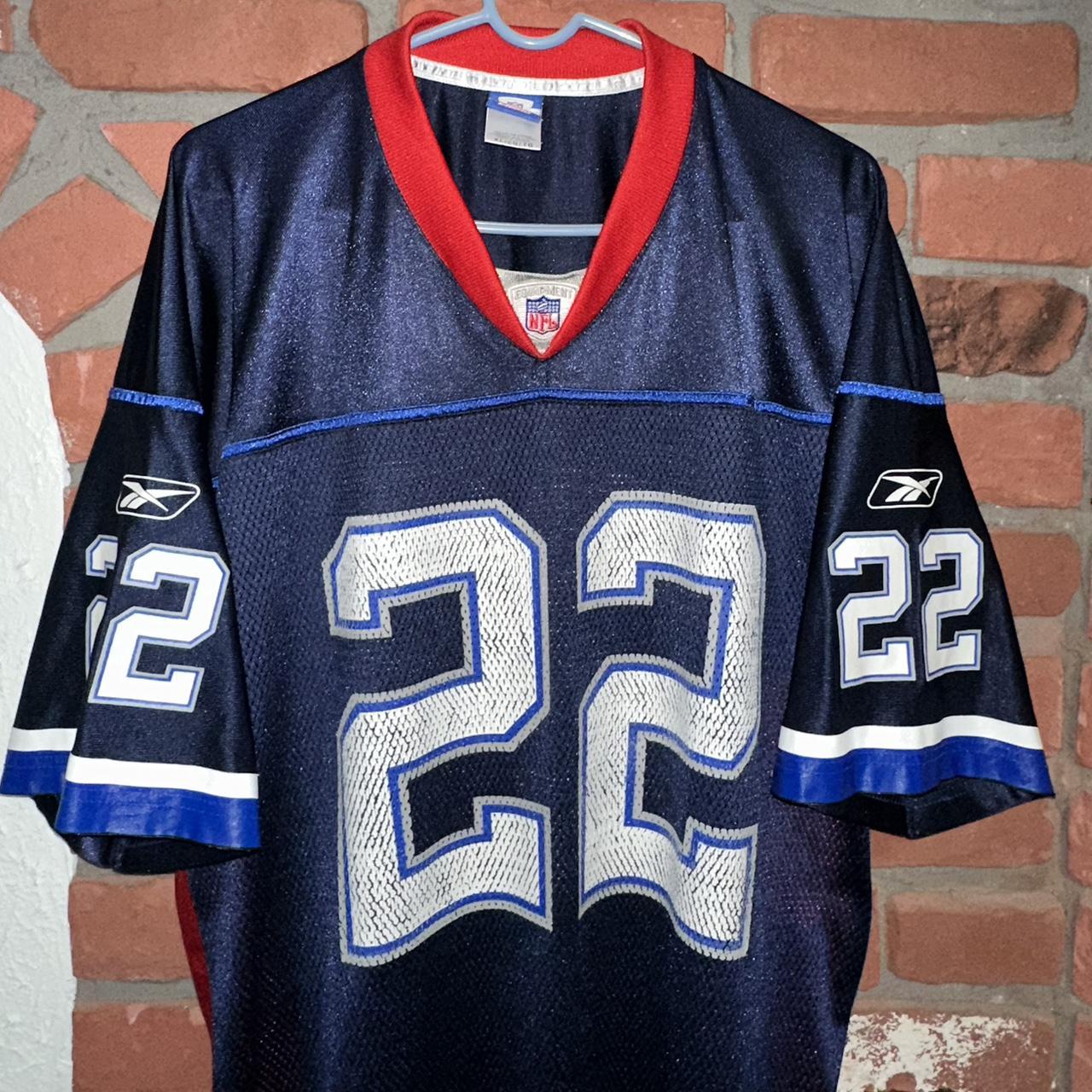 Vtg Reebok NATE CLEMENTS #22 Buffalo Bills Jersey Mens Adult Large