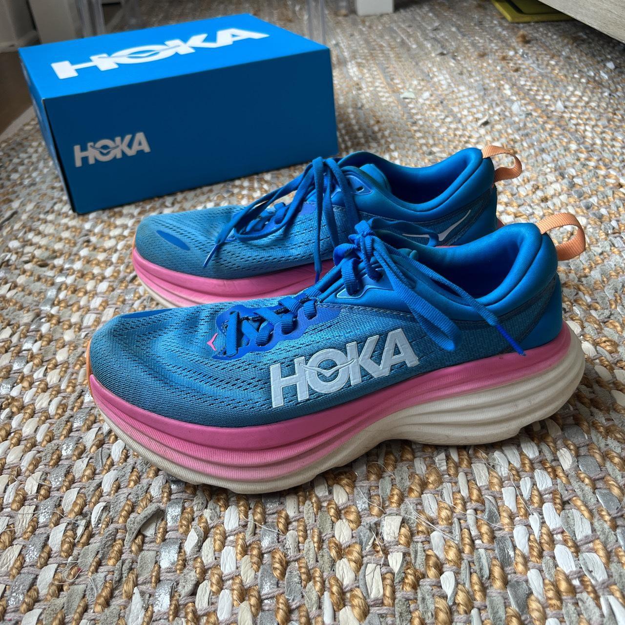 Hoka Bondi 8 Coastal Sky/All Aboard colorway only... - Depop