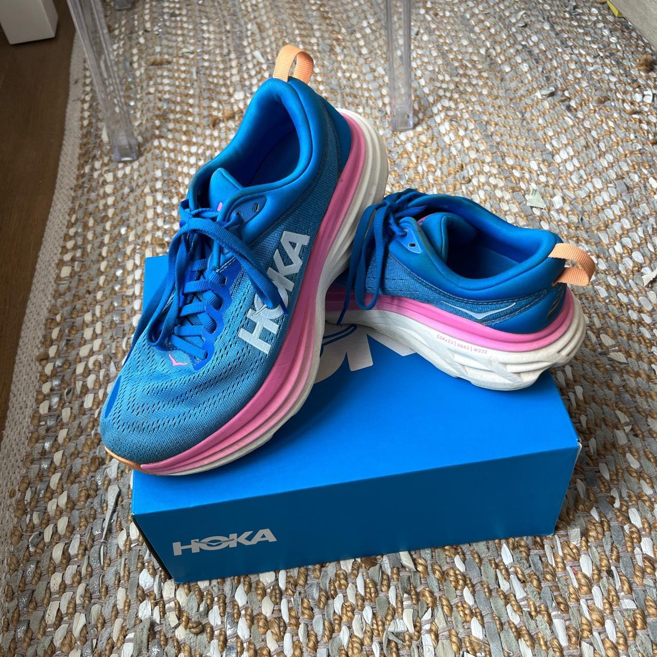 Hoka Bondi 8 Coastal Sky/All Aboard colorway only... - Depop