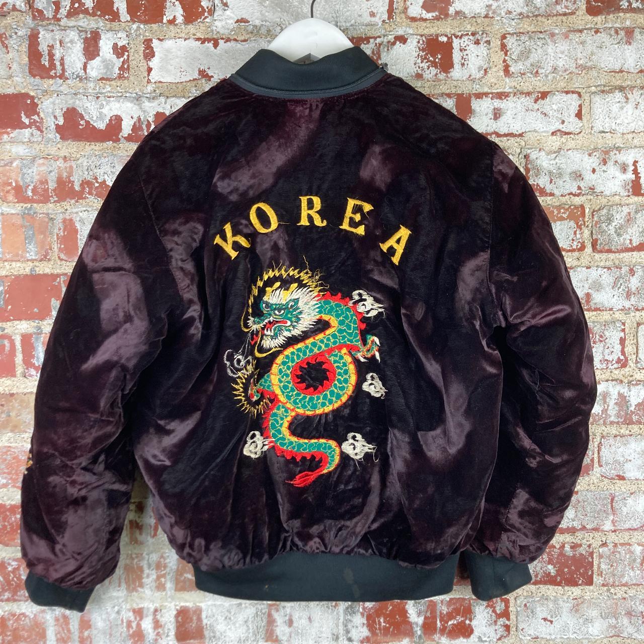 Vintage Korea Souvenir Jacket No size tag Some Sort - Depop