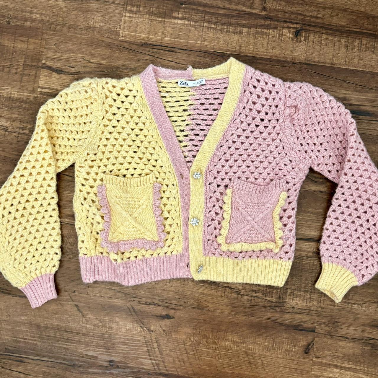 Chunky Knit Zara Cardigans Canada ZARA Crochet Chunky Knitted