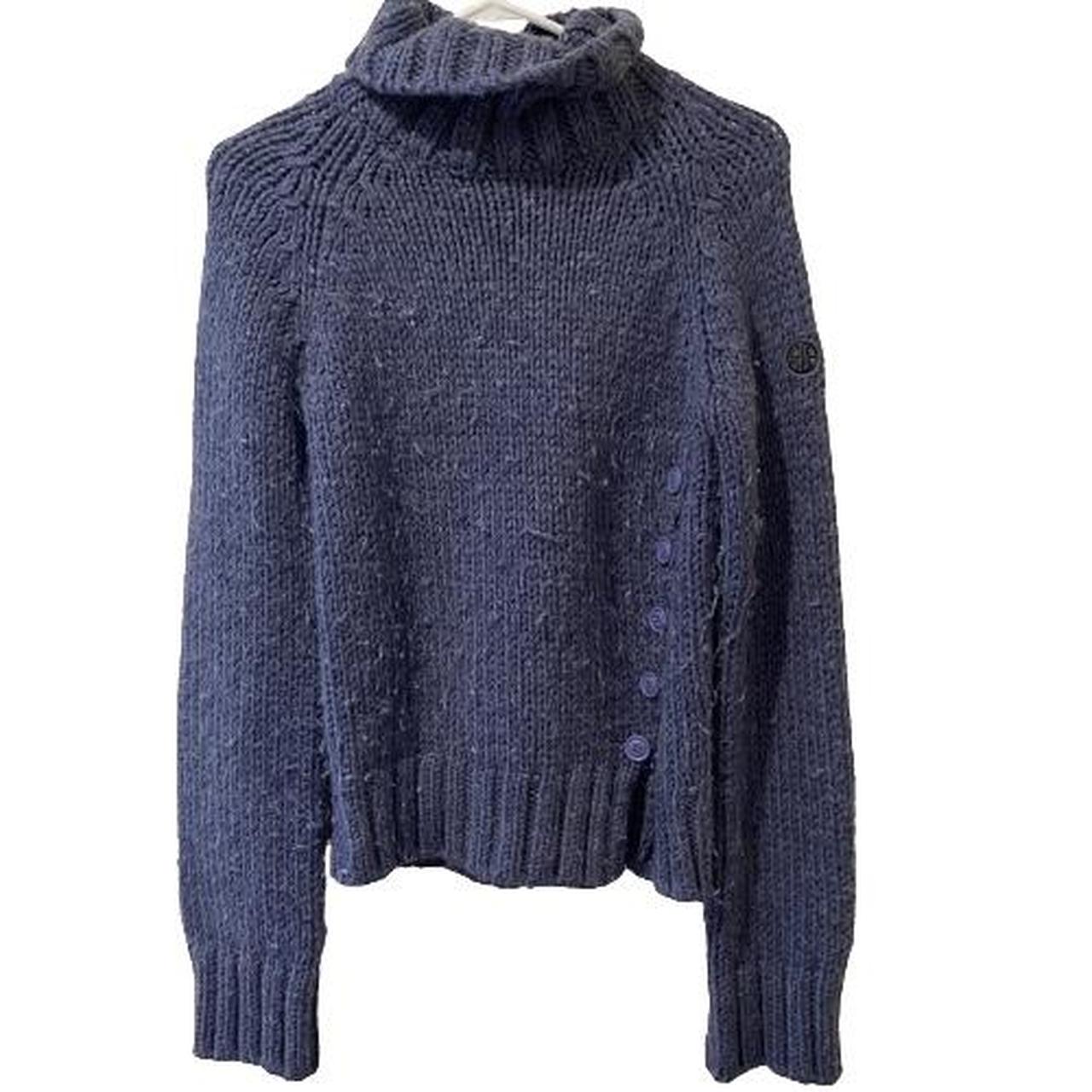 Diesel vintage knit navy turtleneck sweater with...