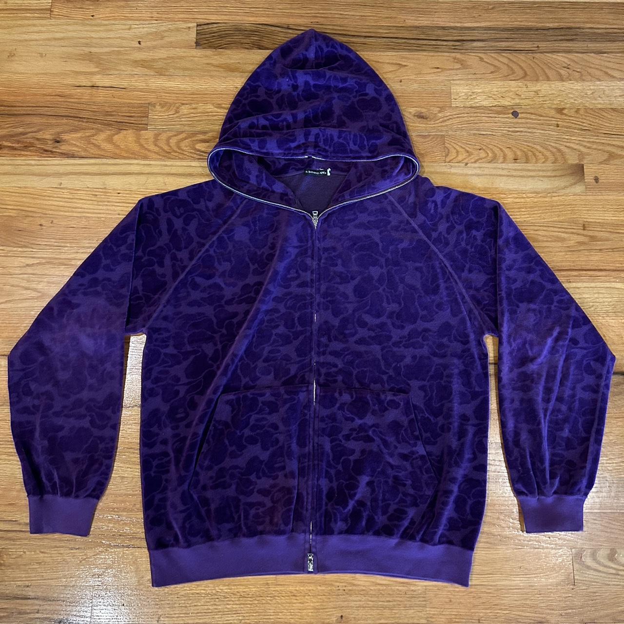 Bape jacket sale blue and purple