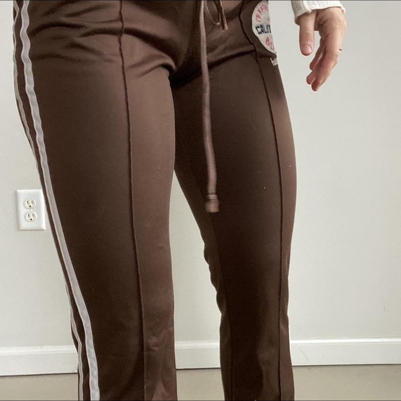 2000s Gilly Hicks gray fold over yoga pants - Depop