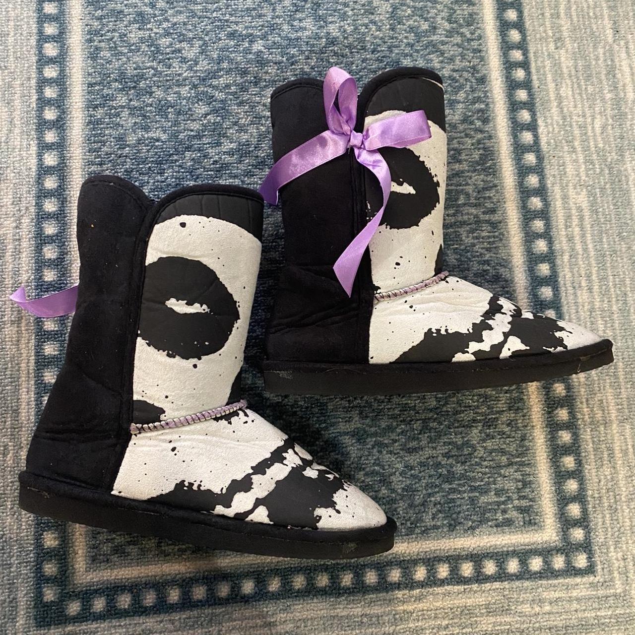 Iron Fist Women's Black and Purple Boots (4)