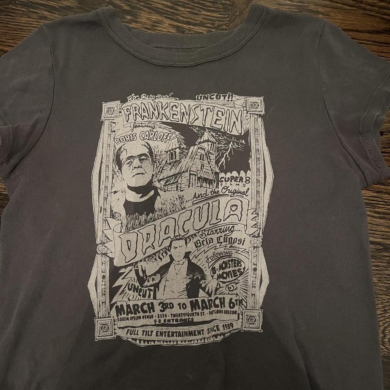 Brandy Melville Hailie Grey Frankenstein Top No... Depop