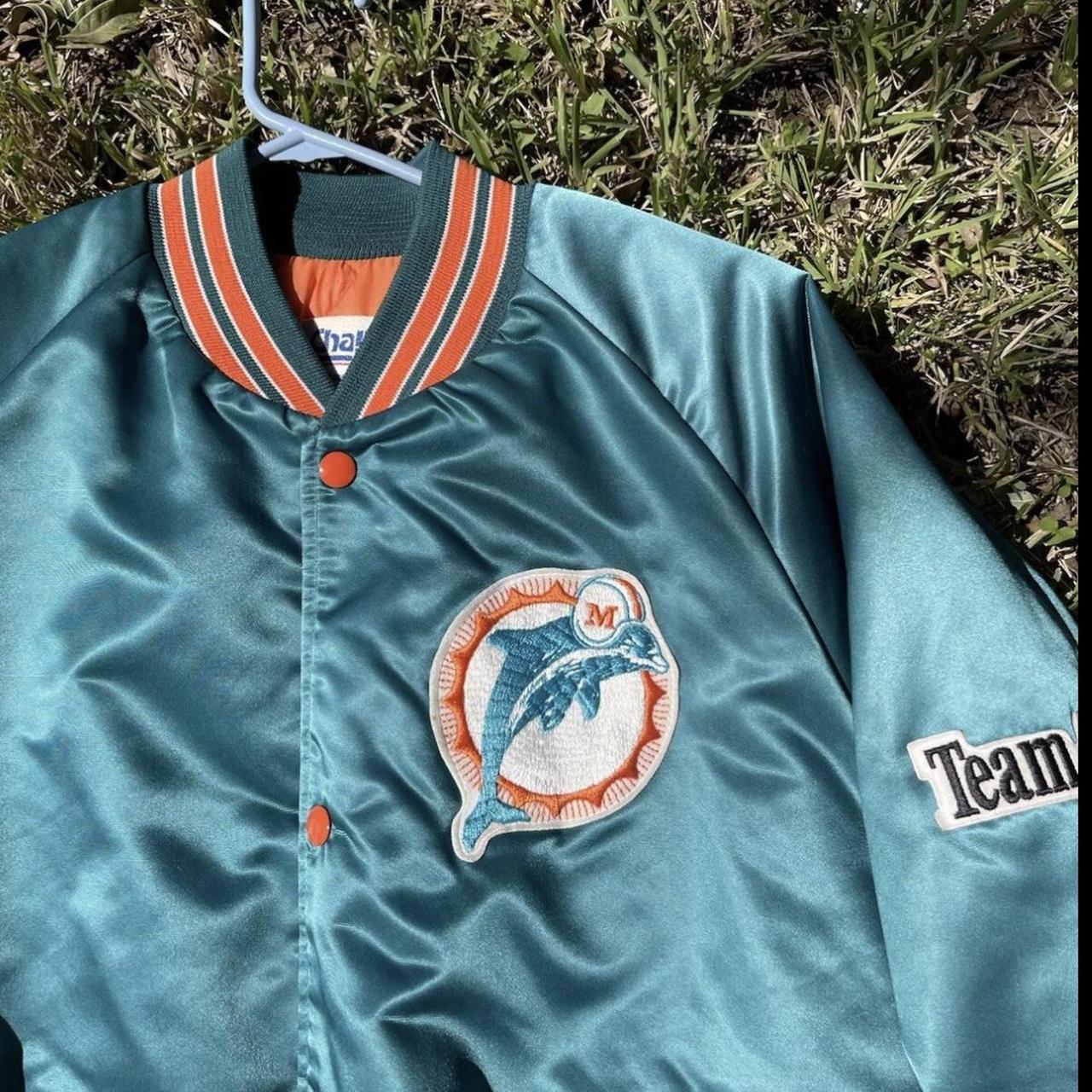 90s Miami Dolphins NFL Chalk Line Jacket Men's Medium 