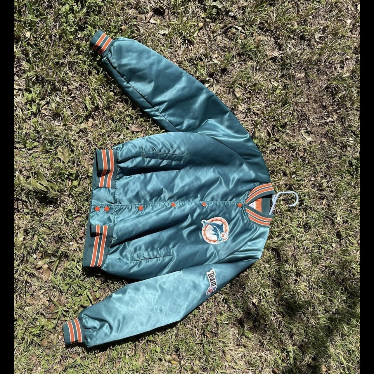 90s Miami Dolphins NFL Chalk Line Jacket Men's Medium 