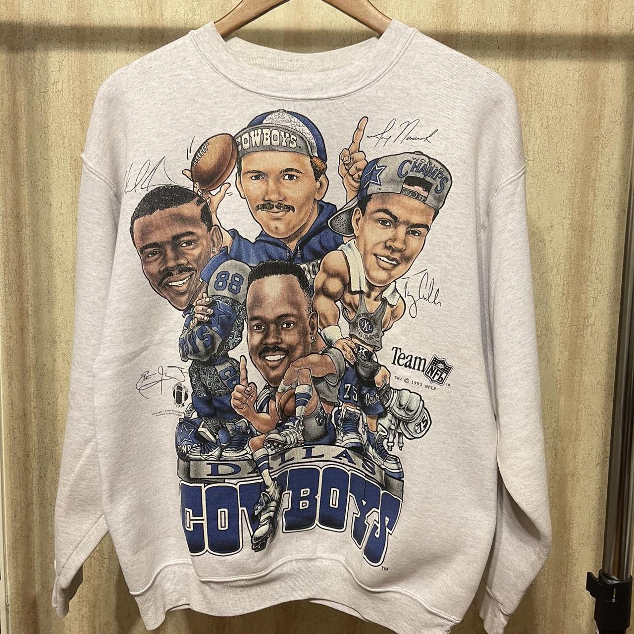 90's Salem sportswear NFL Dallas Cowboys Crewneck - Depop